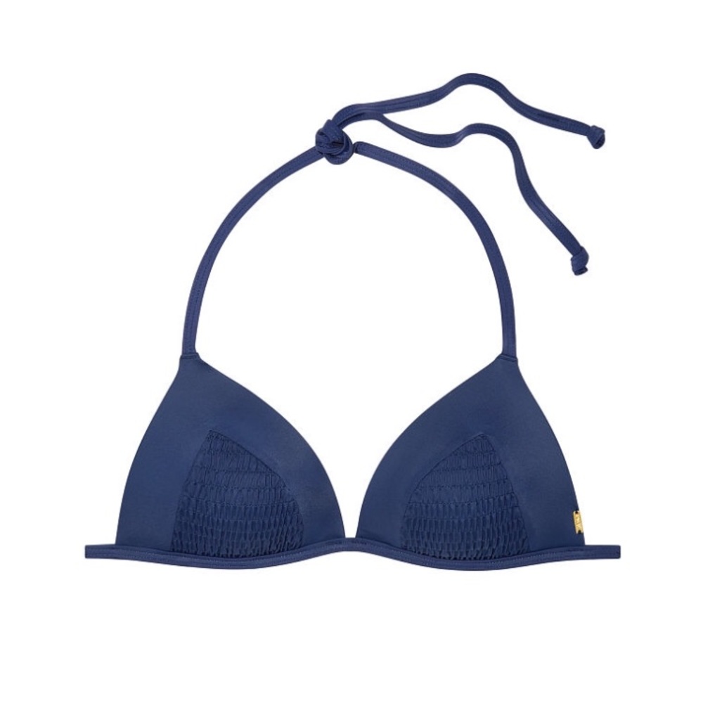 VS Pink Ink Blue push up Bikini Top